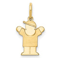 14k The Kids Mini Boy Love Charm, 18 x 9 mm