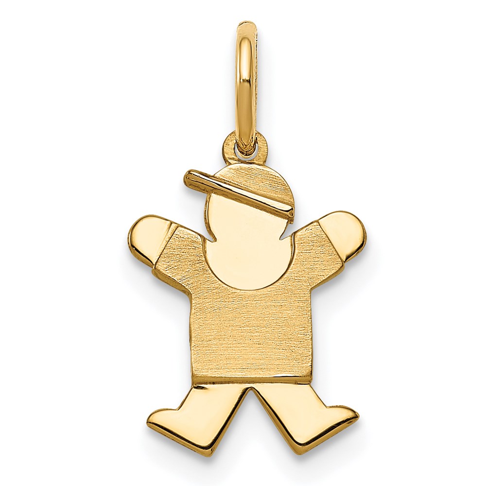 14k The Kids Mini Boy Joy Charm, 18 x 9 mm