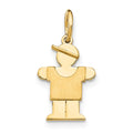 14k The Kids Mini Boy Hugs Charm, 18 x 9 mm
