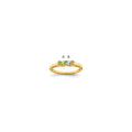14K Family Jewelry Diamond Semi-Set Ring, 0.01 ct, Size 7, 4 mm, 2.29 g