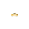 14K Family Jewelry Diamond Semi-Set Ring, Size 7, 4 mm, 3.04 g - ID5S9XMR36/28L7