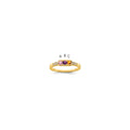 14K Family Jewelry Diamond Semi-Set Ring, 0.024 ct, Size 7, 4 mm, 2.33 g