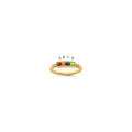 14K Family Jewelry Diamond Semi-Set Ring, 0.03 ct, Size 7, 4 mm, 2.35 g