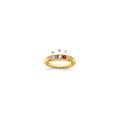 14K Family Jewelry Diamond Semi-Set Ring, 0.042 ct, Size 7, 4 mm, 3.42 g