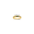 14K Family Jewelry Diamond Semi-Set Ring, 0.072 ct, Size 7, 4 mm