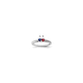 14K White Gold Family Jewelry Diamond Semi-Set Ring, Size 7, 4 mm, 3.04 g - ID5S9XMRW36/28L7