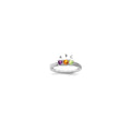 14K White Gold Family Jewelry Diamond Semi-Set Ring, Size 7, 4 mm, 3.04 g - ID5S9XMRW36/38L7