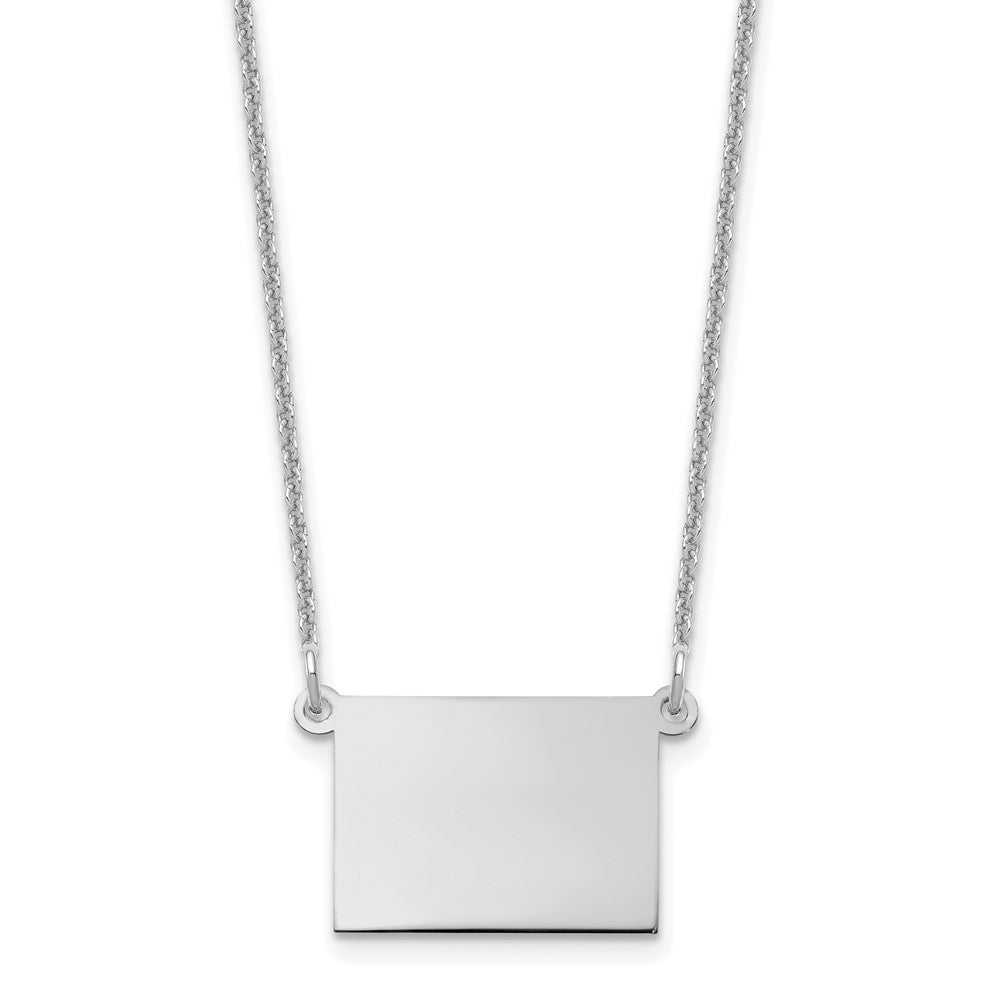 14KW Colorado State Necklace, 18 mm