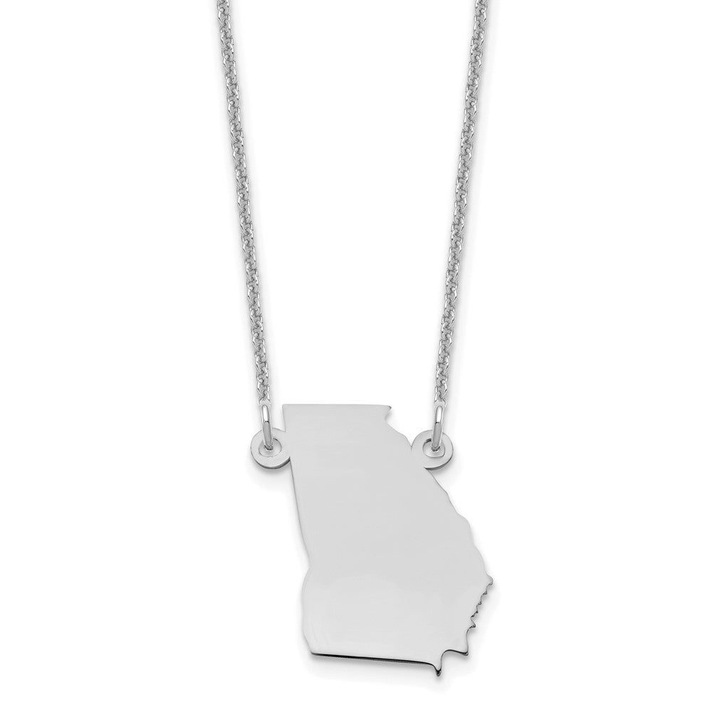 14KW Georgia State Necklace, 18 mm