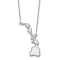 14KW Hawaii State Necklace, 18 mm