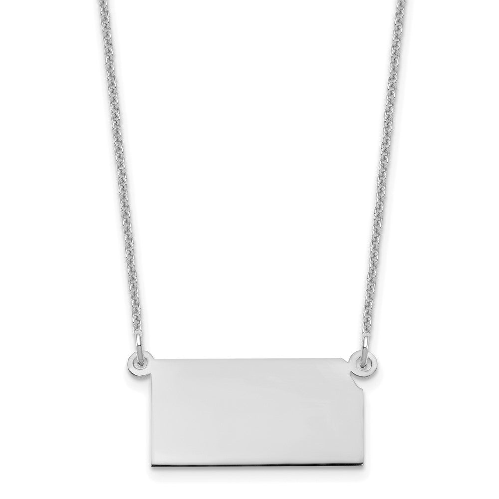 14KW Kansas State Necklace, 18 mm