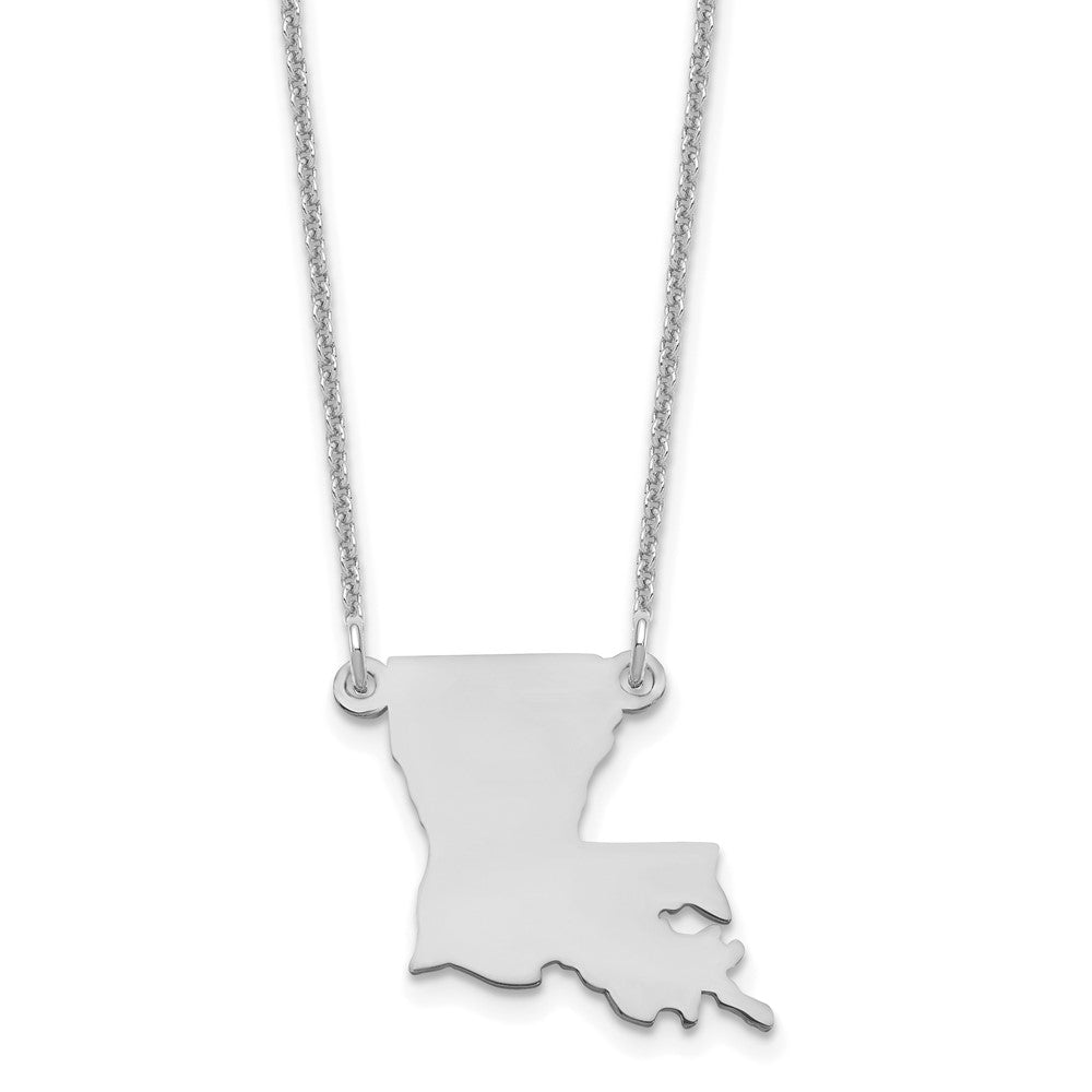 14KW Louisiana State Necklace, 18 mm