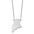 14KW Maine State Necklace, 18 x 13.3 mm