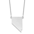 14KW Nevada State Necklace, 18 x 13.45 mm