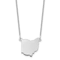 14KW Ohio State Necklace, 18 x 13.2 mm