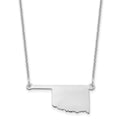 14KW Oklahoma State Necklace, 18 x 24.3 mm