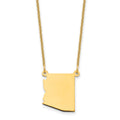 14KY Arizona State Necklace, 18 mm