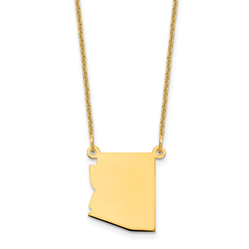 14KY Arizona State Necklace, 18 mm