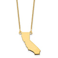 14KY California State Necklace, 18 mm