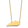14KY Kentucky State Necklace, 18 mm