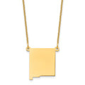 14KY New Mexico State Necklace, 18 x 13.7 mm