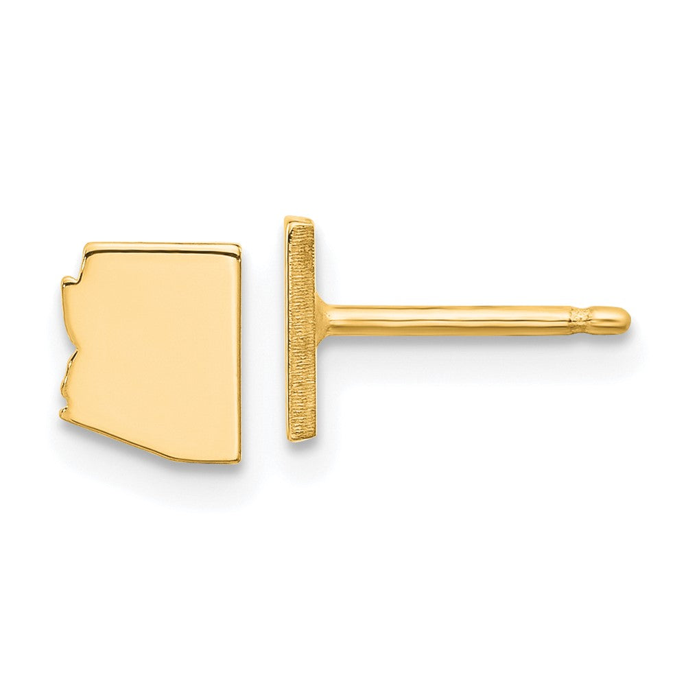14KY Arizona State Earrings, 6.8 x 5.96 mm