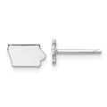 14KW Iowa State Earrings, 5.13 x 8.91 mm