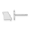 14KW Missouri State Earrings, 8.59 x 6.5 mm