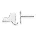 14KW New York State Earrings, 8.4 x 10.17 mm