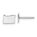 14KW Oregon State Earrings, 6.63 x 9.26 mm