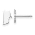14KW Rhode Island State Earrings, 9.23 x 6.01 mm