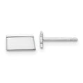 14KW South Dakota State Earrings, 5.28 x 9.29 mm