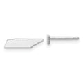 14KW Tennessee State Earrings, 3.81 x 12.29 mm