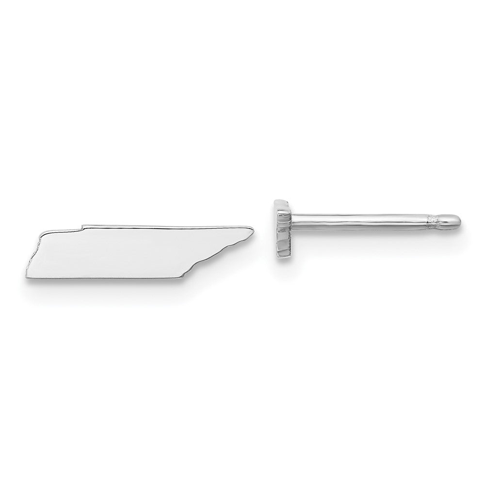 14KW Tennessee State Earrings, 3.81 x 12.29 mm