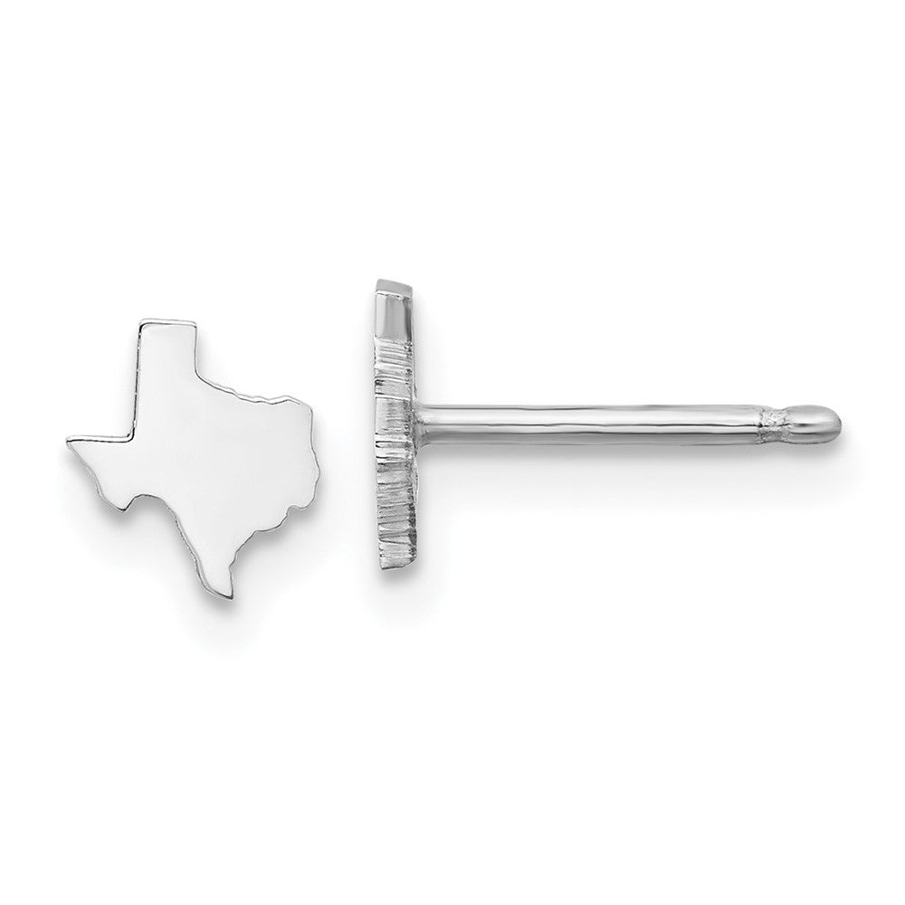 14KW Texas State Earrings, 8.57 x 8.08 mm