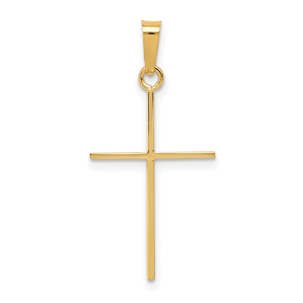 14k Cross Pendant, 30 x 14 mm