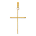 14k Cross Pendant, 34 x 18 mm