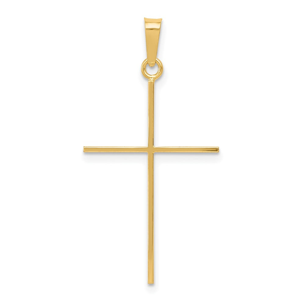 14k Cross Pendant, 34 x 18 mm