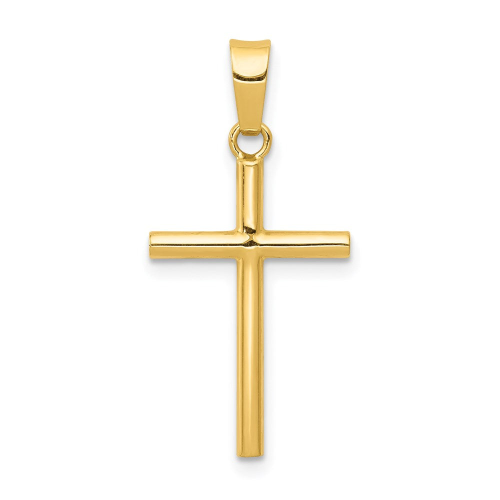 14k Polished Cross Pendant, 25 x 12.5 mm