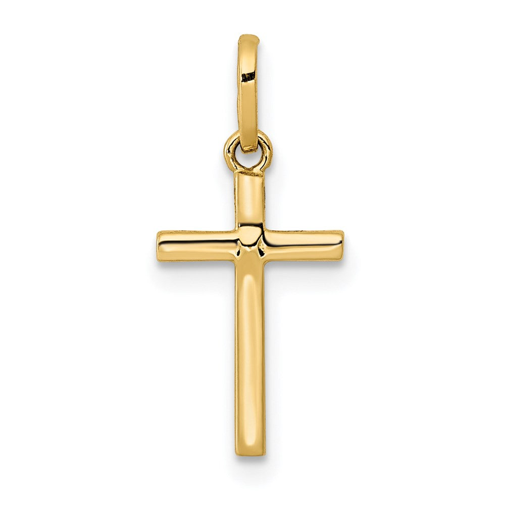14k Polished Cross Pendant, 21.35 mm