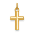14k Polished Cross Pendant, 13.5 x 8 mm