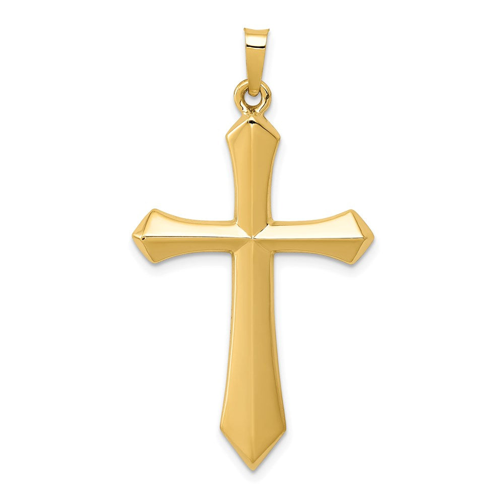14k Polished Passion Cross Pendant, 39.42 x 21.88 mm