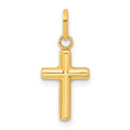 14k Hollow Cross Pendant, 8.8 mm