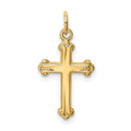 14k Cross Charm, 22 x 12 mm