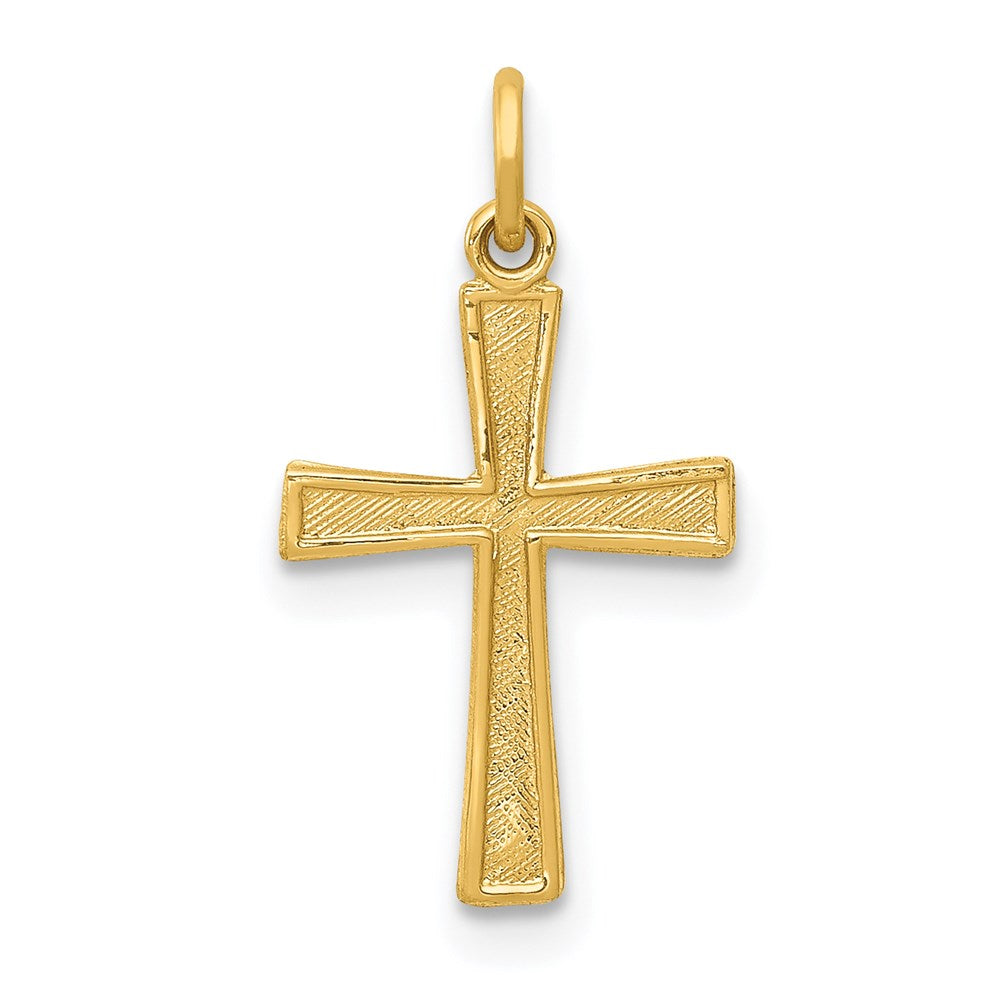 14k Cross Charm, 18 x 10.5 mm