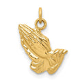 14k Praying Hands Charm, 17 x 12 mm