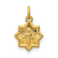 14k Blessed Virgin Mary Charm, 14 x 9 mm