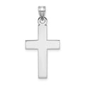 14k White Gold Cross Pendant, 29 x 15 mm, 1.11 g