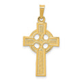 14k Celtic Cross Charm, 32 x 16 mm
