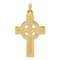 14k Celtic Cross Charm, 37 x 21 mm